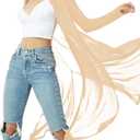 BelleLovin Womens Sexy Sheer Long Sleeve Cardigan See Through Mesh Cover Up (XX-Large, Apricot)