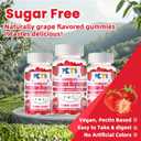 2 x Potassium Magnesium Gummies - High Absorption Magnesium Glycinate & Potassium Citrate Plus Omega 3, B6, D3, K2 & Calcium - Chewable Gummy for Leg Cramps, Immunity & Energy Strawberry 120 Gummies