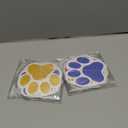 Duraaamo 8 Packs Dog Party Banner Decorations red Blue Paw Print Paper Garland Dog Birthday Paper Hanging Cutouts Colorful Paw Banners for Lets Pawty Pet Birthday Party Supplies Decor (Bright Paws)