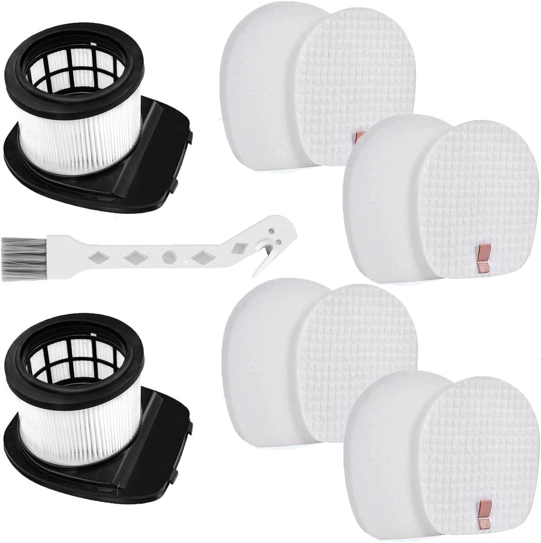 Leemone Kucbraly IZ462H Filter Replacements for Shark IZ462H IZ483H IZ482H IZ440H Vertex Cordless Stick Vacuum Cleaner, 1 Filters, 4 Foam & Felt Filters
