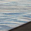 Nourison Home Jubilant Blue 2' x 4' Area Rug - Easy Clean, Non Shedding, Bed Room, Living Room, Dining Room, Kitchen (2' x 4')