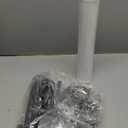 Ambimall Floor Lamp with 3 Color Temperatures Bulb Set of 2, 64" Standing lamp with Linen lampshade for Bedroom, Minimalist Pole Lamp, Beige Shade & Black Pole