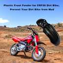 Plastic Motorcycle Front Wheel Fender Protector Compatible for CRF50 Plastics Kit for 125CC Pit PRO Trail Dirt Bike for Tutti Soleil 01 Fender Mud Guard