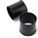 2Pcs 4.25inch Trailer Wheel Center Caps Push Through 4.25" Bore 3.66" Tall Hub Cap for Truck SUV RV Wheel Rim, Black Wheel Cover