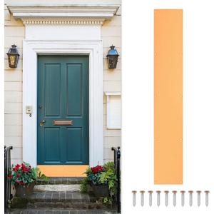 uxcell Door Kick Plate, 6 x 34 Inches Anodized Aluminum Kick Plate Door Plate, 1.5mm (1/16 Inch) Thickness, for Exterior Front Door or Back Door, Copper Gold (Single Pack)