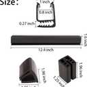 10L0L EZGO Golf Cart Windshield Mounting Clips Kit for EZGO TXT DCS PDS 1994-2013, Fit 3/4" Square Tube, OEM# EGWHC12, EGWHC10, 618485