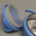 13.5oz Soup Thermo for Hot Food Kids Insulated Vacuum Food Jar with Buckle Lid,Wide Mouth Leakproof Stainless Steel Lunch Container with Spoon-Blue