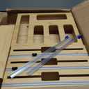 9 IN 1 Bamboo Foil and Plastic Wrap Organizer for Kitchen Drawer, Plastic Bag Organizer Organization and Storage, Food Storage Bag Organizer with Labels for Quart Gallon Snack Sandwich Bag (Natural)