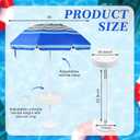 Briwooody 5ft Floating Pool Umbrella Adjustable Head - Outdoor Sunshade Umbrella for Inside of Pool with Portable Floating Table - Summer Supply for Swimming Pools Beach & Lakes