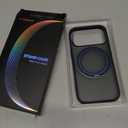 TORRAS for iPhone 17 Pro Case 360 Magnetic Stand O3 Fitness Series, [Fit for MagSafe] [360 Rotating Kickstand] 4X Mil-Grade Shockproof, Camera Control Button, Slim, Translucent Deep Blue