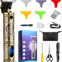 Suttik Hair Clippers for Men with Replacement Blade, Professional Hair Trimmer for Barber, T-Blade Edgers Clippers, Close-Cutting Trimmers, Cordless Clippers for Hair Cutting