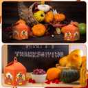 VIHOSE 16 Sets Thanksgiving Turkey Crafts Fall Thanksgiving Tissue Paper Lanterns Craft Kits Bulk Make Your Own Autumn Harvest Party Suncatchers Ornament for Home Fall Theme Party Favors