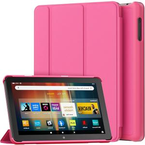 All-New 8inTablet Case,DJ&RPPQ Smart Trifold Stand Case with Hard PC Back and Auto Wake/Sleep Incompatible with Alcatel TCL,Hibiscus All-New 8inTablet Case,DJ&RPPQ Smart Trifold Stand Case with Hard PC Back and Auto Wake/Sleep Incompatible with Alcatel TCL,Hibiscus
