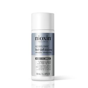 Nioxin Hair Fall Defense Shampoo | Activates Hair Follicles for Visibly Less Hair Loss| With Lauric Acid, Caffeine, Niacinamide and Sandalore (1.6 Fl Oz (Pack of 1))