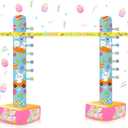 Gejoy 1 Pc Easter Inflatable Limbo Game for Adults 59 Inch Happy Easter Limbo Party Outdoor Game Set Inflatable Decoration for Party Yard Indoor Outdoor Games Picnic Decor