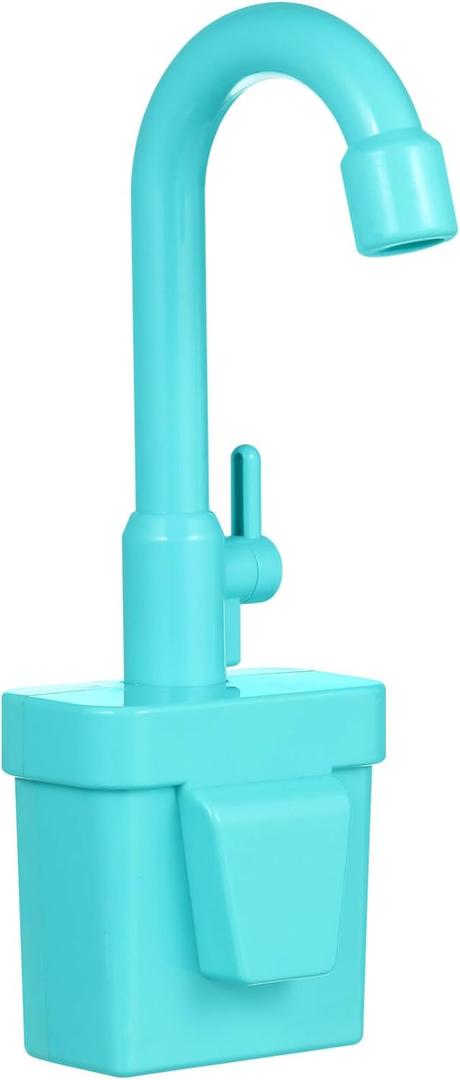 TOYANDONA Kitchen Sink Toy, Play Kitchen Sink Faucet Pretend Play Kitchen Faucet Replacement Toy Sink Faucet Play Kitchen Accessories for Kids Toddlers Boys Girls