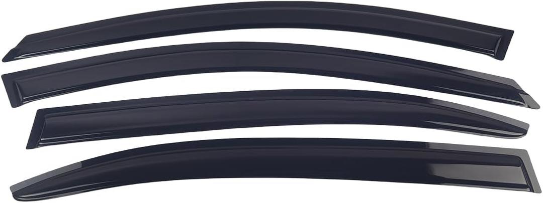 Window Visors for 2014-2018 Mazda 3 Sedan & HatchbackRain Guards Sun Shields Window Deflector,Tape-on Style,4PCS