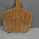 12 Inch Bamboo Pizza Peel Premium Wooden Pizza Board Paddle with Handle for Baking, Serving & Cutting Use for Pizza, Bread, Pastries, Dough, Easy Grip