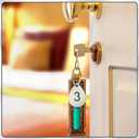 Yaocom 50 Pcs Hollowed Stainless Steel Number Tags Metal Numbered Key Number Labels Coat Check ID Tags with Key Rings Chain for Backpack Hooks Dormitory Keys House Lockers