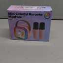 Mini Karaoke Machine with 2 Wireless Microphones, Karaoke Machine for Kids Adults, Singing Toys for Ages 3, 4, 5, 6, 7, 8 +, Best Gift for Birthday, Party, Christmas | Karaoke Machine for Girls