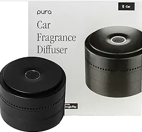 Pura Car Diffuser - Portable Fragrance System - On/Off Controlled through Car Acceleration - Adjustable Intensity Control through App - Fragrances Sold Separately
