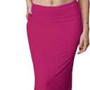 Women 2 Piece Bodycon Maxi Skirt Set & Crop Top Summer Outfits Rose XL (Pink)