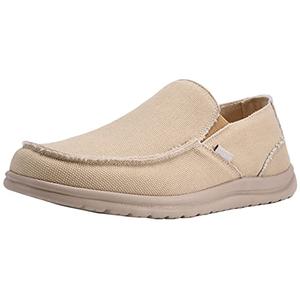 Mens Canvas Shoes Slip On Loafers Deck Shoes Walking Lightweight Causal Slip-ons 45
