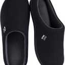 RockDove Women's Original Two-Tone Memory Foam Slipper (11-12, Black/Grey)