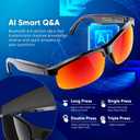 Al Smart Glasses for Men Women, Bluetooth Translation Glasses with 164+ Languages, UV400 Sunglasses, Bluetooth 5.4 Glasses w/Music & Hands-Free Calling, for Outdoor Sports & Travel