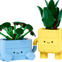 LEGO Botanicals Happy Plants Building Toy for Kids, Girls, and Boys 9+ - Playroom Decor for Desk or Shelf - Birthday Gift Idea for Young Gardeners - Artificial Indoor Plant for Play & Display - 10349