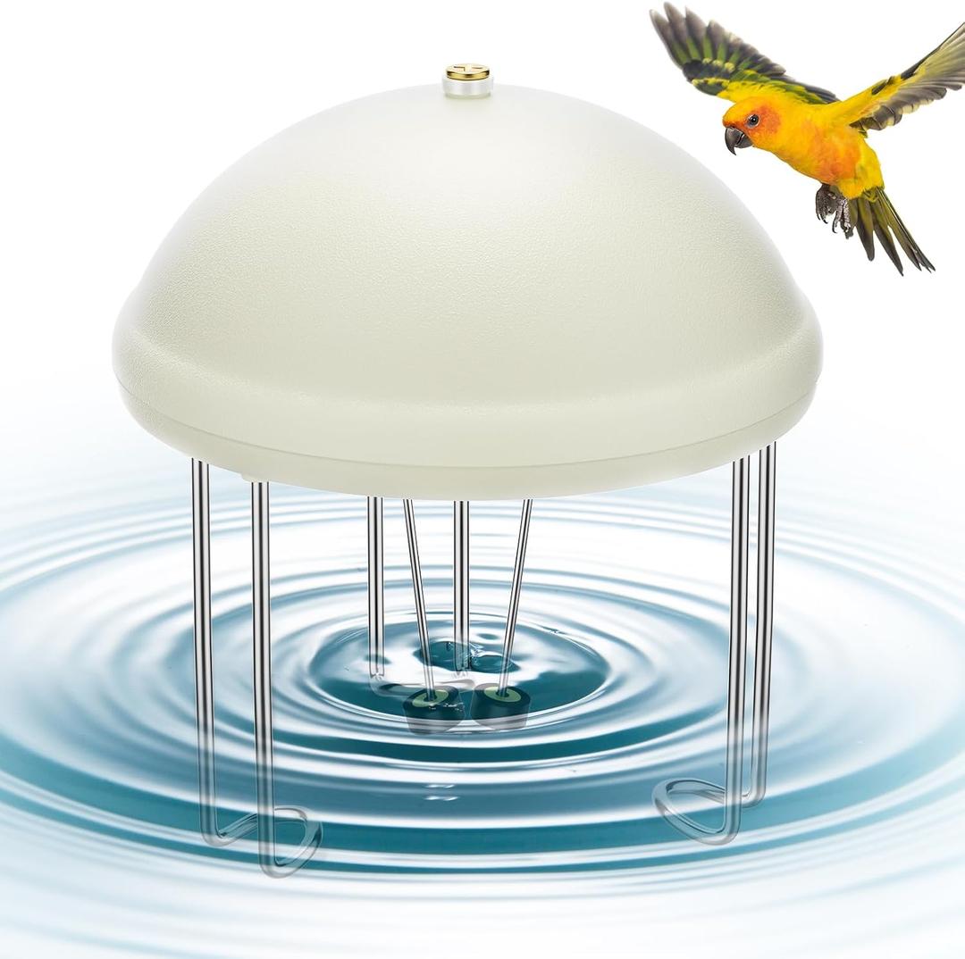 Buzzlett Upgraded Bird Bath Water Circulator, Water Agitator for Bird Bath | Battery Powered, Energy Saving Switch Design, Attract Birds