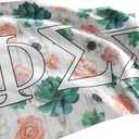 Pro-Graphx Phi Sigma Sigma Greek Sorority & Fraternity Flag Officially Licensed, Tapestry, Display Banner, Sign, Letter Pattern Large Decor - 3 feet x 5 feet - Succulents Floral