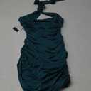 oten Women's Sexy Halter Backless Ruched Bodycon Mini Dress Short Homecoming Club Party Night Out Dresses Green S