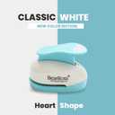 BearBoss Heart Paper Punch, Handmade Scrapbook Paper Puncher, Different Size of Scrapbooking Punches Crafting Designs for Office Supplies, Card Making, DIY Albums Photos, Classic White