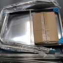 VEVOR Service Cart, 3 Layers Stainless Steel Utility Rolling Cart with Drawer, Lockable Wheels, Ideal for Laboratory, Hospital, Dental Use (22.24"D x 39.17"W x 17.91"H)