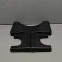 Black Toilet Stool Squat Adult, 7" Squatting Poop Stool for Toilets, Bathroom Foot Rest Stools for Pooping, Potty Toilet Step Stool for Toddlers & Adults, Non-Slip Pads (6.7inch (1 Pack))