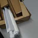 LazBlinds No Drill Zebra Blinds for Windows 32.5" W x 72" H, White - Pack of 2