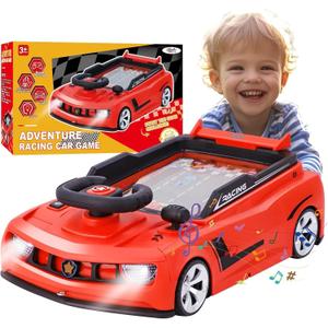 Gifts2U Musical Steering Wheel Racing Car Toy for Kids, with Music and Light Simulated Learning Driving Cars Adventure Toys Competition Game Birthday Gift for Boy Girl Toddler (Red)