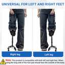 Hands Free Knee Crutch Universal for Left & Right Feet, Adjustable Knee Crutches for Adults, Peg Leg Crutch for Injured Foot, Knee Crutch for Adults for Foot Surgery