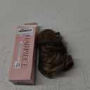 CJL HAIR Claw Clip Short Ponytail Hair Extensions DIY Bendable Metals Messy Bun Hair Piece for Wonen Wavy Curly Synthetic Fake Hairpieces Brunette/Ash Blonde