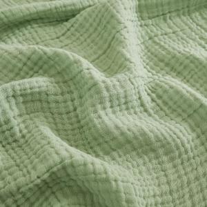 EMME Cotton Blanket Twin XL for Bed Soft Muslin Blankets 66"x90" Lightweight Breathable Layering Bedspread Coverlet All Season Gauze, Sage Green
