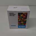 [32 oz 10 Pack] Food Storage Freezer Containers Clear Bottom with Blue Twist Top Lids Reusable, Plastic Airtight Meal Prep Containers BPA Free | Stackable | Leakproof | Microwave/Dishwasher Safe