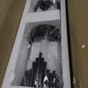 AWWGGA Black Wall Sconce Indoor, Modern LED Wall Lights Glass, 19W Dimmable Black Wall Mount Light for Living Room Bedroom Hallway Corridor, 3000K