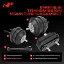 A-Premium 4PCS Engine Motor Mount Transmission Mount and Torque Strut Mount Set Compatible with Buick Lucerne & Cadillac DTS, 2006-2011, 4.6L, Automatic Transmission, Replace# 20760909, 20760908