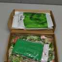 Halloween Cosplay Costume Set for Woman - 31 Inch Green Wig Side Bangs Wigs Flower Crown Headband Long Gloves