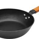 9 Inch Pre-Seasoned Cast Iron Skillet, ICH Technique, Thicker and Taller, Deep Frying Pan with Unique Tortoise Pattern for All Cooktops & Oven Safe