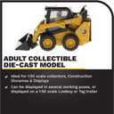 Diecast Masters 1:50 Caterpillar 242D3 Skid Steer Loader with Attachment Accessories | High Line Series Cat Trucks & Construction Equipment Scale Model Collectible DM 85676