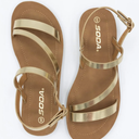 Soda Casual Sandals, Gold Size 6