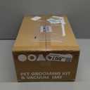 oneisall Dog Grooming Vacuum, Pet Grooming Vacuum with Clipper Nail Grinder, 1.5L Dust Cup Dog deshedding Brush with 7 Tools for Shedding Pet Hair, Home Cleaning(Blue)