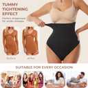 Dulchany Thong Shapewear Tummy Control Underwear for Women Seamless Body Shaper Panties, Medium